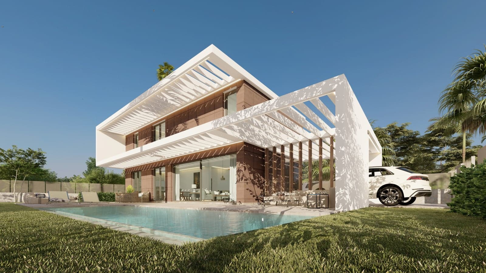 Sea View Detached Villa Property in Málaga