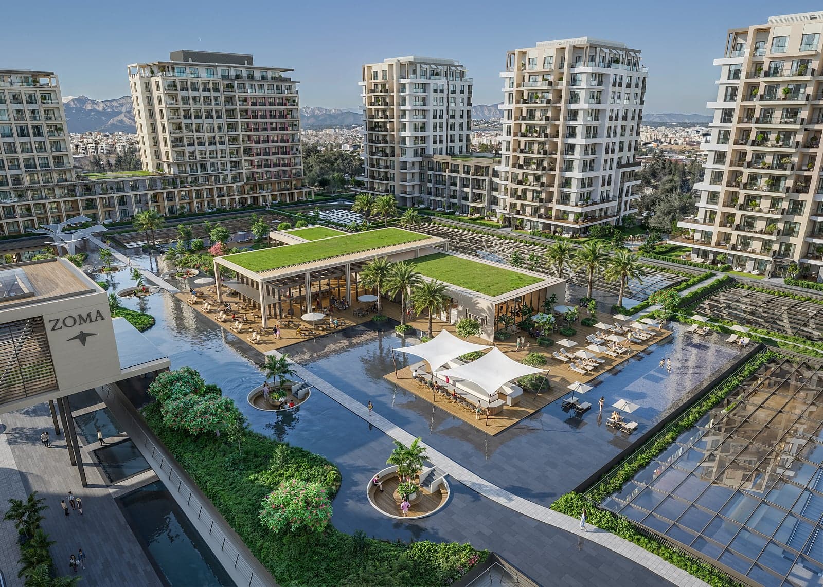 Pool Middle Floor Property in Antalya